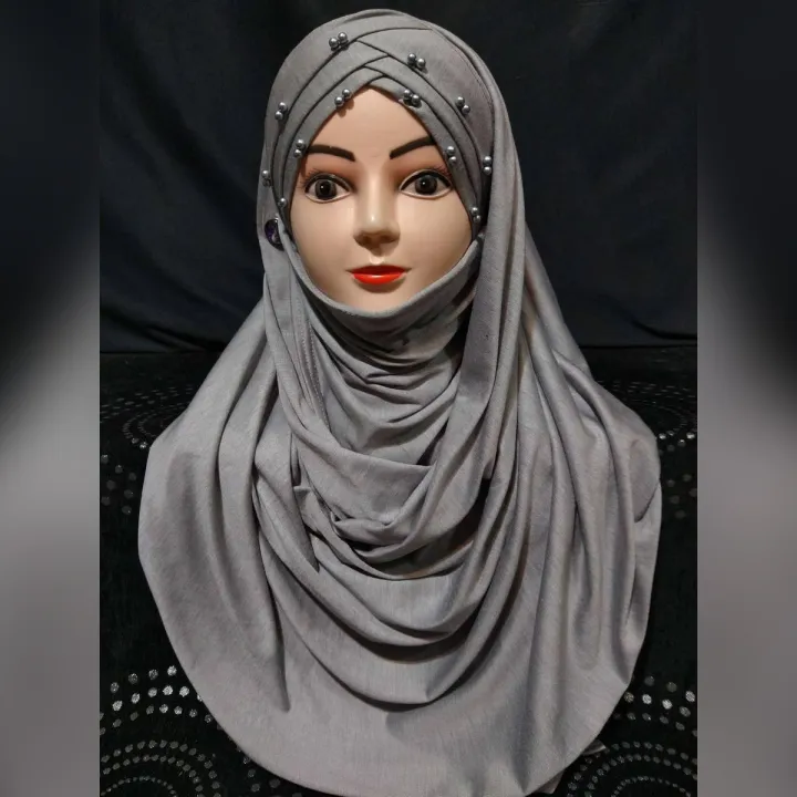 Modern%20Ready%20to%20wear%20%20Gray%20parls%20hijab%20-%20Image%202