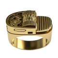 Men Fashion Ring Personalized Alloy Circlet Lustrous Jewelry Gift. 