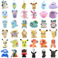 New Pokemon Anime Pikachu Eevee Minikyu Snorlax Mewtwo Plush Soft Stuffed Toys Dolls Pendant Keychain with Hook Chain Kids GIft. 