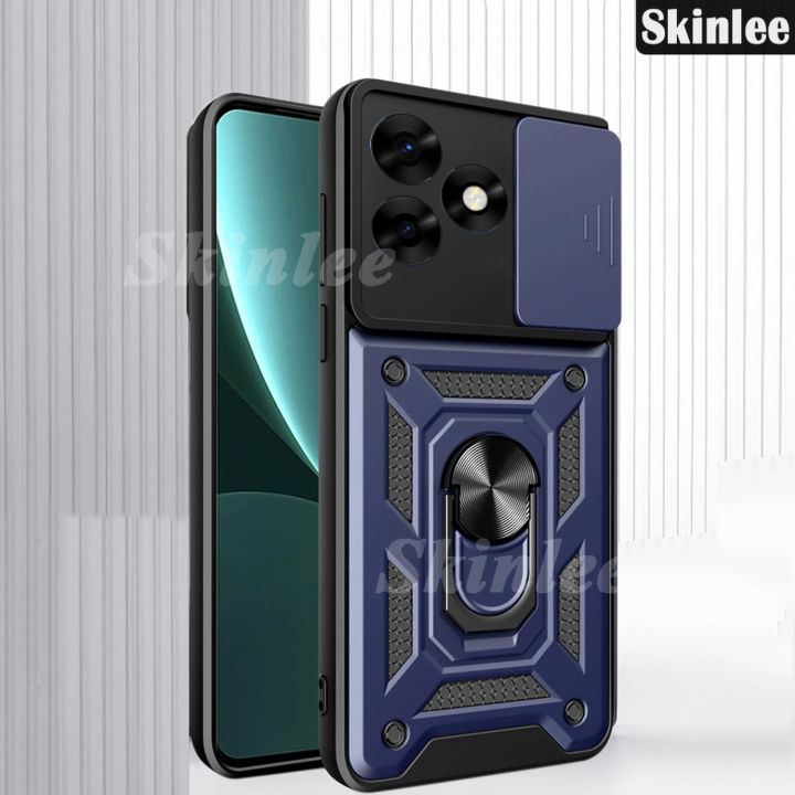 Phone case For Tecno Spark Go 2024 Back cover Hard Armor Shockproof Camera Protection Bracket Navigation Holder Ring cover for For Tecno Spark Go 2024 Cover cases