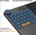 HUION Inspiroy Keydial KD200 Bluetooth 5.0-Wireless Graphics Drawing Tablet with Keyboard Dial 5 Customized Express Keys. 