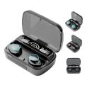 Original M10 TWS Airpods _ with Super Sound & High Quality Touch Sensors True Stereo Headphones with Built in Mic 10m Transmission Bluetooth Wireless Earbuds , Charging Case Sport Headset for all Bluetooth Smart devices.. 