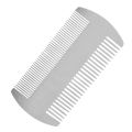 2X Dual Action Stainless Steel Edc Credit Card Size Comb Wallet Comb Pocket Comb Anti-Static Hair Comb for Man. 