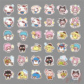 ❉ Happy Family Portrait - Sanrio Character Stickers ❉ 40Pcs/Set Hello Kitty My Melody Kuromi Little Twin Stars DIY Decals Stickers for Album Diary Laptop Scrapbooks Skateboard. 