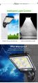 Solar Street Light Motion Sensor Outdoor Garden Lamp - JX-616. 