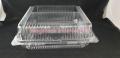 [10pcs per packet] 8" x 8" x 3" Square Cake Tray c/w Dome / Bakery Disposable Plastic Clear Food Box / Cake Box (Model: OPS-L200), Brand: Benxon, Malaysia. 