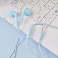 Macaron Candy Series Stereo High Bass 3.5mm Headset Wired Earphone With Microphone Handfree. 