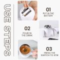 Stainless Steel Self Stirring Mug, 380ml Electric Automatic Magnetic Stirring Coffee Cup, Electric Stainless Steel Self Mixing Coffee Cup, Mixing Cup, Protein Shaker. 