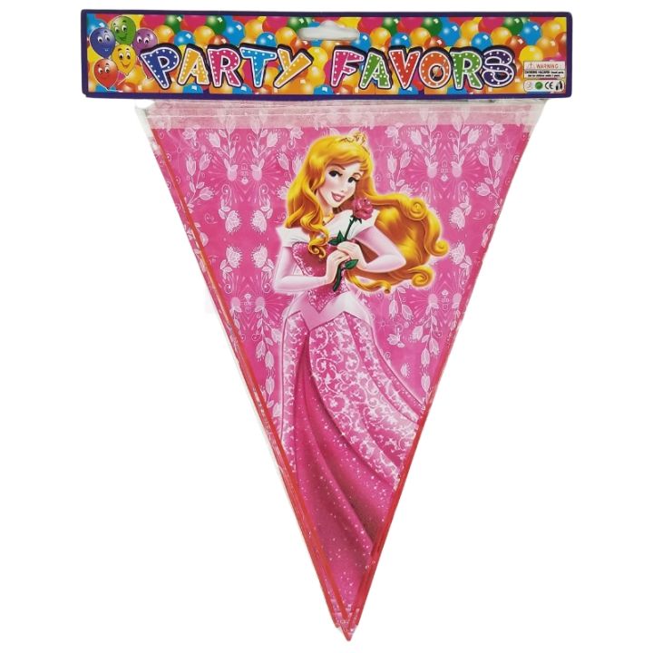 PRINCESS THEME BUNTINGS FOR BIRTHDAY PARTY DECORATION - PRINCESS BUNTINGS FLAGS BANNER