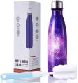 Imported 500ml Cute and Beautiful Stainless Steel Water Bottle Double Wall Vacuum Insulated Flask BPA Free Leak Proof Cola Shape Thermos Steel Bottle for Girls Steel Bottle for School Kids and Bottle for Boys Floral Bottle. 