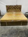 Modern tufted velvet bed mith metal frame, furniture factory. 