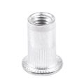 M5 Aluminium Threaded Rivnuts Flat Head Rivet Nuts Nutserts 100pcs. 