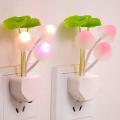New Intelligent Energy Saving Sensor Color Changing Lamp LED Night Lamp Green Plants on the Wall Romantic Colorful Home Decor Baby room. 