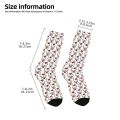 Hello Kitty Mens Crew Socks Unisex Cool 3D Printed Dress Socks. 