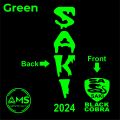 Saki Cricket Bat Stickers Complete Set for all Type of Classic Cricket Bats Good Quality Bat Stickers All Colors Available. 