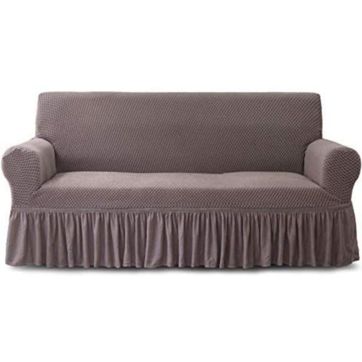sofa cover for sofa cum bed turkish style frill high quality air mesh fabric only for 3 seater sofa's