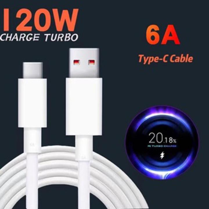 Xiaomi MI 100% Original  Redmi 6A 120W Usb Type C Cable Turbo Charge USB C Charger Cord Cable For Redmi,Oneplus,Samsung,Oppo_Vivo_LG,Huawei,Honor,Realme_infinix ,Tecno etc