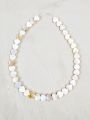 5, 11pcs Natural Flat Heart White Mother of Pearl Sea Shell Beads for Crafting - DIY Crafting Elegant Jewelry Making Supplies. 