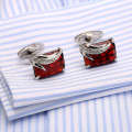 High quality French shirt cufflinks xiukou red crystal sleeve studs angel wing cuffs Cufflink 162. 