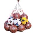 The New White-red Lattice Cord Basketball Sports Ball Net Ball Soccer Net bag Portable Equipment Basketball Net Bags. 
