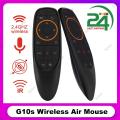 G10S Voice Remote With Gyroscope 2.4Ghz Wireless Air Mouse G10 for Android TV Box. 