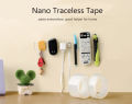 Nano tape Double Sided Magic tape Washable and Reusable Silicon Adhesive Transparent tape Traceless Strong Gel Anti-Slip Waterproof Multi-Functional 3 Meter. 