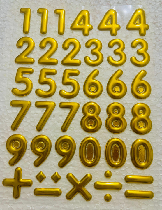 Alphabets Golden Stickers