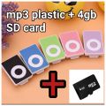 Shuffle Mini Mp3 Player for Songs - Metal and printed plastic - Portable Audio Music Player with SD Card Support, Handsfree, Charging Cable. 