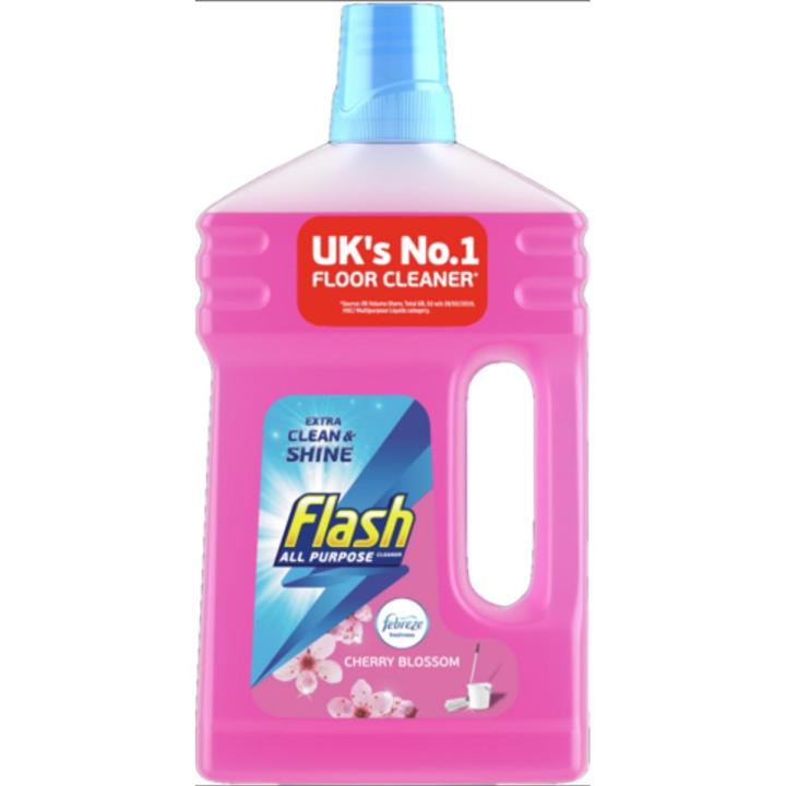 Flash All-Purpose Cherry Blossom Liquid, Cuts Through Dirt/Grease - 800ml