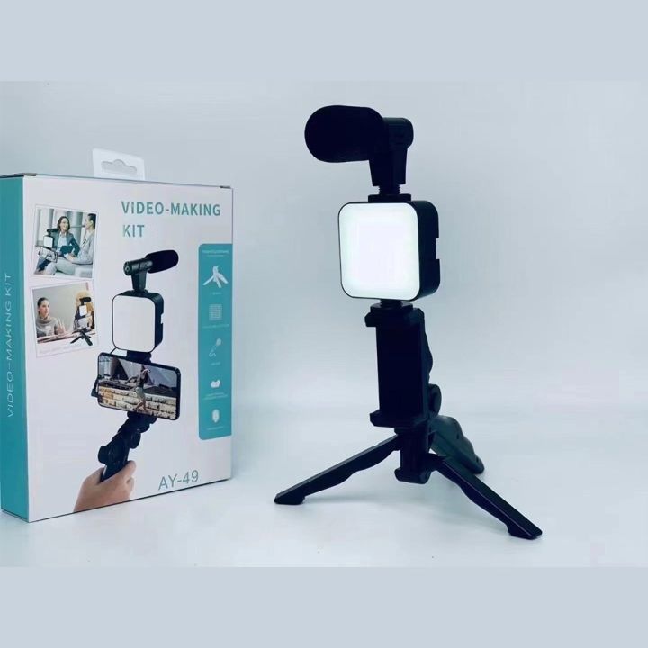 Video%20Making%20kit,%20with%20tripod%20stand,%20Microphone,%20Led%20Light,%20Mobile%20Holder%20ALL%20IN%20ONE%20VLOGGING%20Kit%20Tripod%20Shoot%20Video%20Ay-49%20Video%20Making%20Vlogging%20Kit%20Tripod%20-%20Image%204