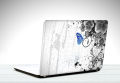 abstract-blue-butterfly laptop back vinyl skin sticker 12 13 14 15 15.6 inch size for all laptop skin sticker. 