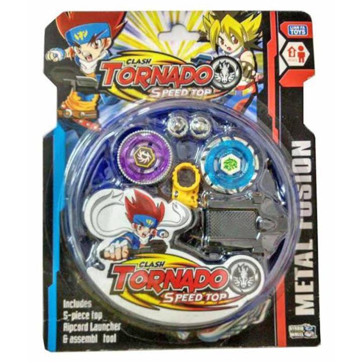 Clash Tornado Beyblade Speed Top Set Of 2 Metal Beyblades