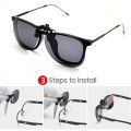 Rimless Round Flip up Clip on Oversized Men Polarized Clip Sunglasses Fishing Aviation Blue Mirror Big Size Driving 2021 Glasses. 