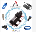 12 volt water Cooling Misting Kit System with Nozzles, Mist Pump, Pipe, etc. for Terrace/Balcony/bird/poultry home cooling/Animal Husbandry/Hydroponics/ (6 Nozzles). 