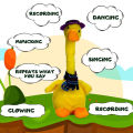 Dancing Duck Interactive and Plush Toys Repeat Talking Toy With Lights and Music - Operated Battery. 