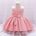 Fancy net and kattan silk frock with cancan | Frock for Baby Girls in Multicolor- 1 yr to 12 yr kids party dress. 