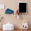 Wall Mounted Charger Mobile Phone Holder Hooks Hanging Tablet Charging Stand Home Office Storage Holders. 