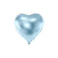 LIGHT BLUE HEARTS SHAPE FOIL BALLOON ( PACK OF 5 HEART FOIL BALLOONS ). 