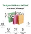 Rust-free Stainless Steel Wall Mount/Mounted/Mounting Clothes Drying Stand/Cloth Dryer Racks/Towel Dry Foldable Laundry Rack For Bathroom/Balcony/Indoor/Outdoor. 