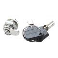 Cabinet Door Quarter Turn Security Tubular Cam Lock w Keys. 