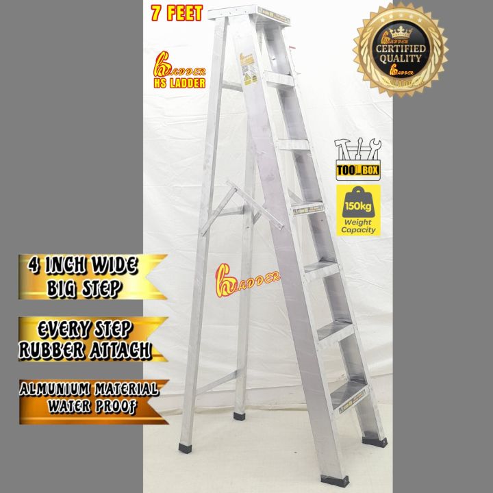 Almunium Heavy Duty Ladder 7 Feet A Type Ladder Premium Quality Ladder