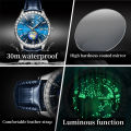 OLEVS Watch for Men Waterproof 2023 Korean Style New Original Stainless Steel Casual Fashion Luminous Quartz Watches. 