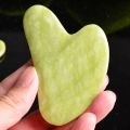 Deep Curve Large Size Natural Jade Guasha Scraper Anti-aging Anti-wrinkles Facial Body Massage Gua Sha Stone. 
