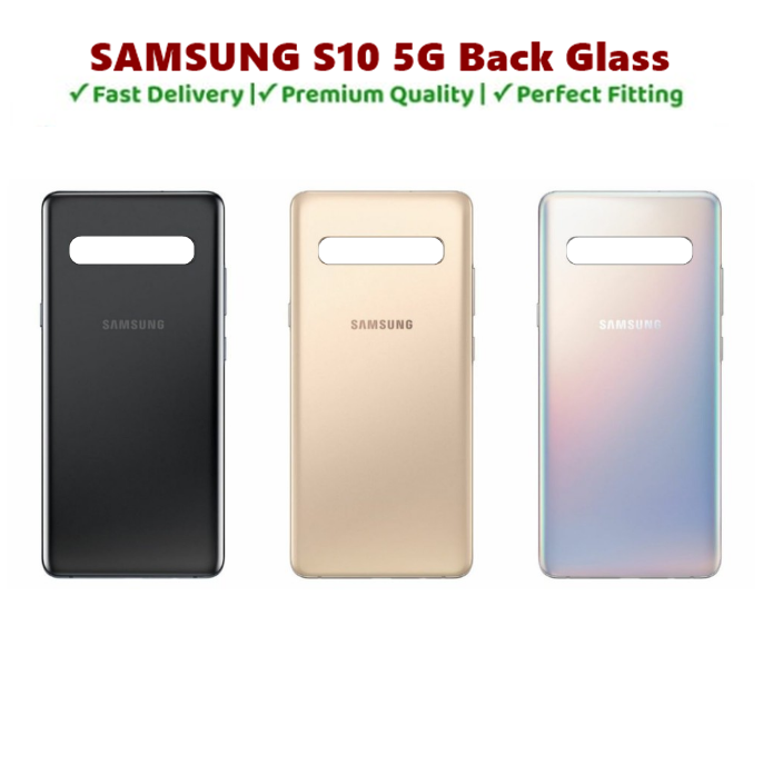 Samsung S10 5G Back Glass Battery Cover Rear Door Housing Case For Samsung S10 5G Back Glass Battery Cover Replacement