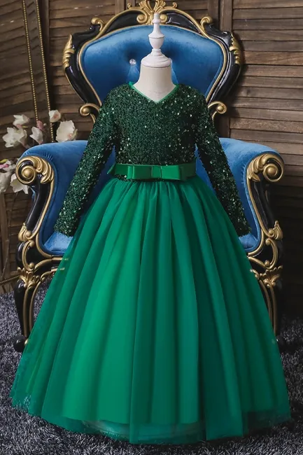 Flower%20Girl%20Dresses%20with%20Sleeves%20%E2%80%93%20Sequin%20&%20Silk%20Elegant%20Kids%20Party%20&%20Wedding%20Dress%20for%20Girls%20(8%E2%80%9314%20Years)%20-%20Image%202