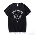 V for Vendetta T Shirt Sons of Anarchism Anarchy Anonymous 4chan Hacktivism Cotton Short Sleeve T-shirt Tops Camiseta Hombre. 