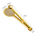 Stainless Steel Paw Oil Leak Clip Food Tongs Kitchen Frying Filter Shovel Clamp Serving Tongs Steel Wire Filter Fine Mesh Spoon Salad Clip. 