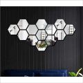 Imported Acrylic Hexagon wall decor Mirrors 3D wall mirrors 4x4 inches per hexagon (1 TO 60 PIECES). 