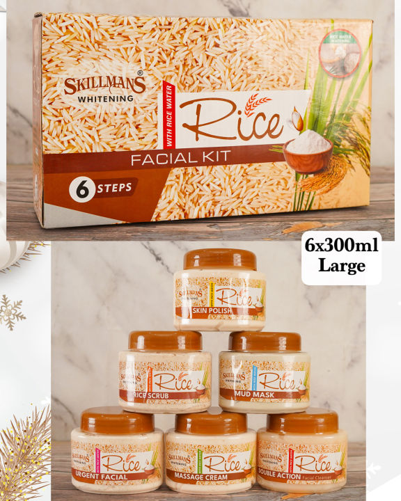 Skillmans Rice Facial Kit | 6x300ml Salon Size