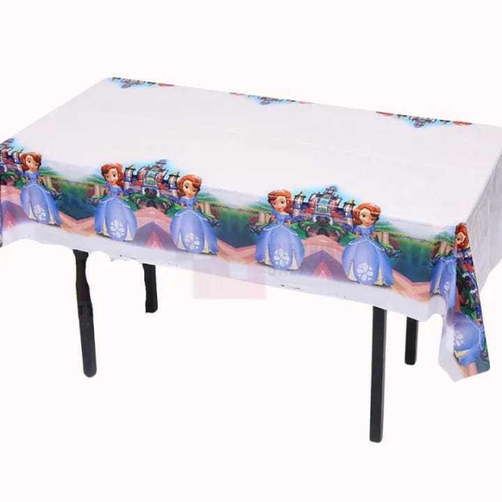 Princess Sofia Table Cover - Princess Sofia Theme Table Cover - 108 Cm X 180 Cm Tablecloth | 1 Pcs